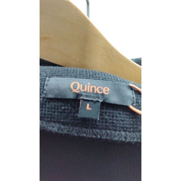 QUINCE NWT 100% Organic Cotton Knit Blazer Jacket Pockets L/XL - Picture 3 of 3